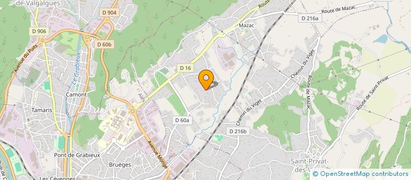 localisation de l'entreprise CREALYZ  SAINT-PRIVAT-DES-VIEUX