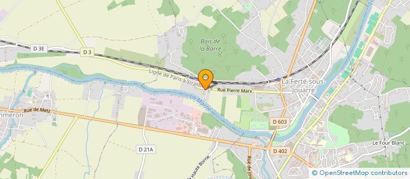 localisation de l'entreprise CREAM à LA FERTE-SOUS-JOUARRE