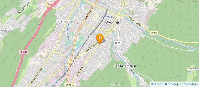 localisation de l'entreprise CREAM EURL à OYONNAX