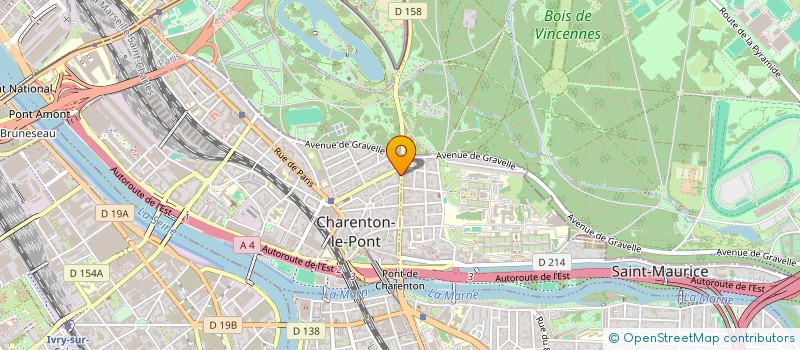 localisation de l'entreprise CREAM HOLDING à CHARENTON-LE-PONT