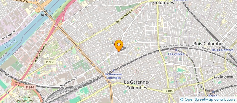 localisation de l'entreprise CREAMETALU à COLOMBES