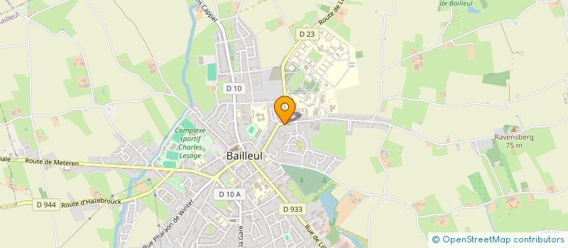 localisation de l'entreprise CREAMETRE à BAILLEUL