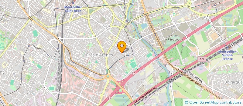 localisation de l'entreprise CREAMONDES à MONTPELLIER