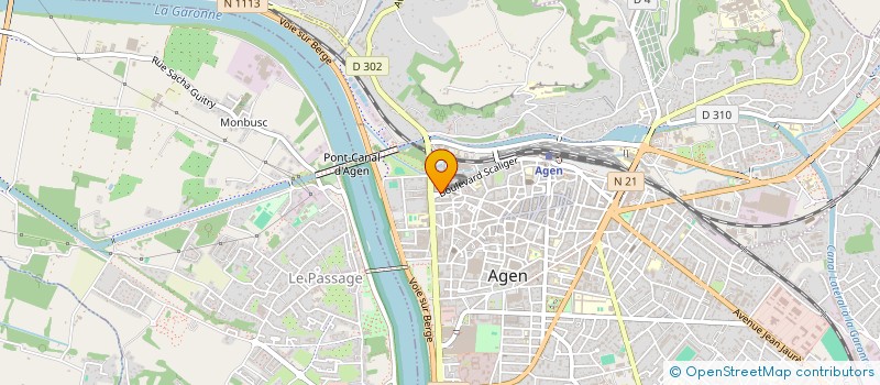 localisation de l'entreprise CREAMONTAGE à AGEN