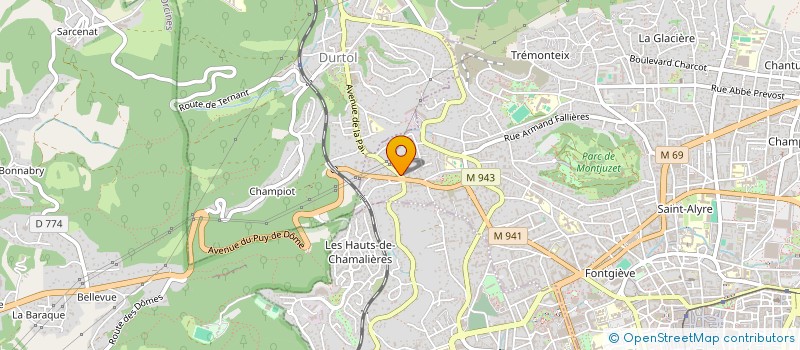 localisation de l'entreprise CREAMOX  CLERMONT-FERRAND