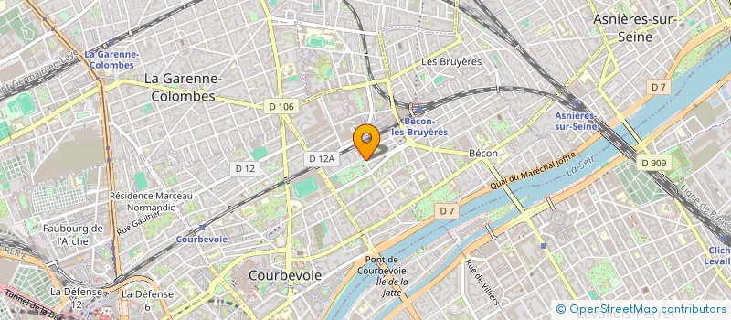 localisation de l'entreprise CREAMY WHITE LAB  COURBEVOIE