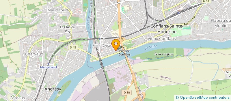 localisation de l'entreprise CREANATIVE  CONFLANS-SAINTE-HONORINE