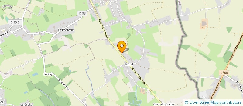 localisation de l'entreprise CREANATURE  BACHY