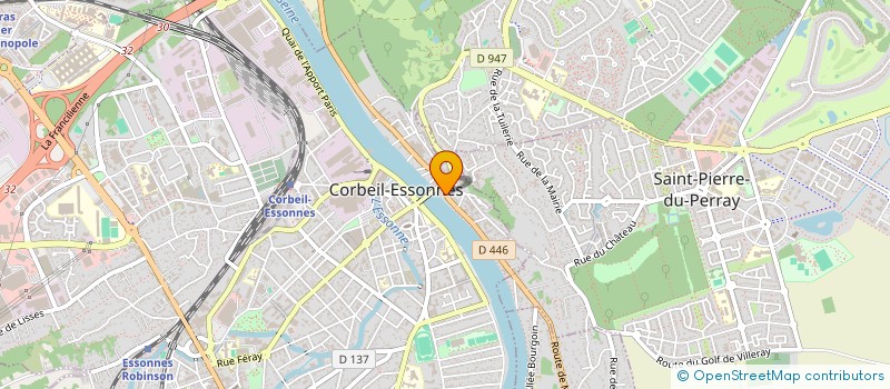 localisation de l'entreprise CREANCES MANAGER à CORBEIL-ESSONNES