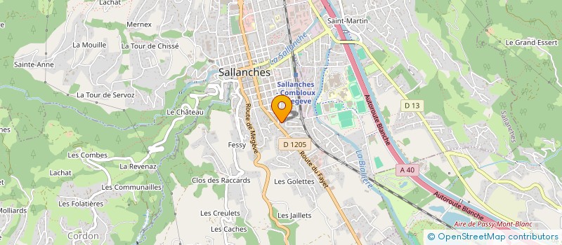 localisation de l'entreprise CREANDO & CO  SALLANCHES