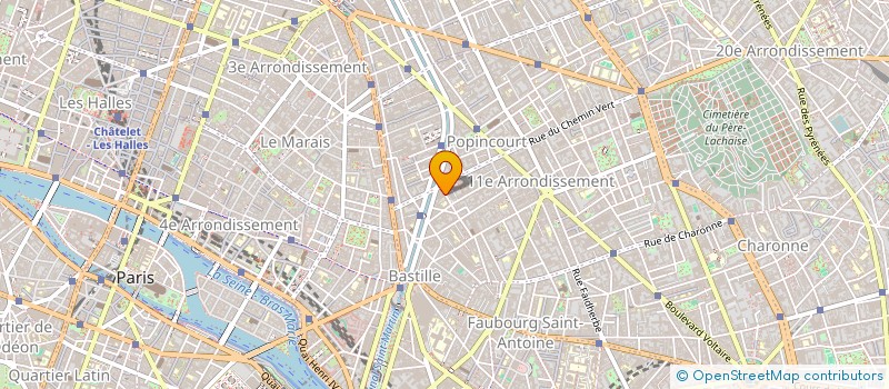 localisation de l'entreprise CREANET à PARIS
