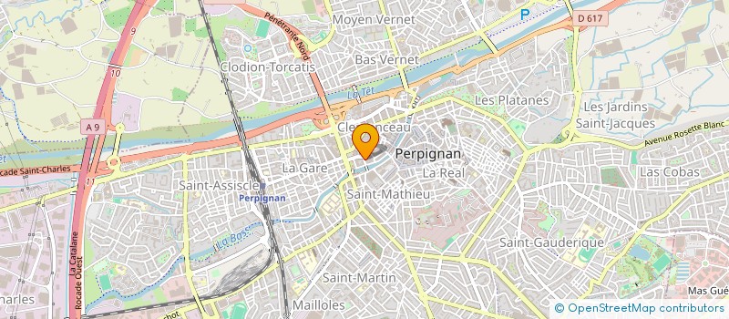 localisation de l'entreprise CREANGE  PERPIGNAN