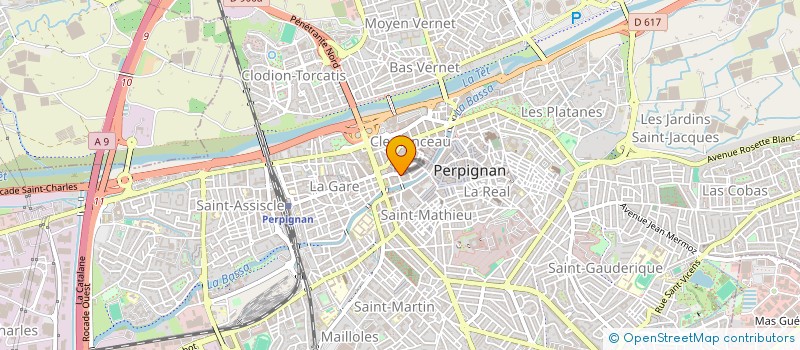 localisation de l'entreprise CREANGE AU FEMININ  PERPIGNAN