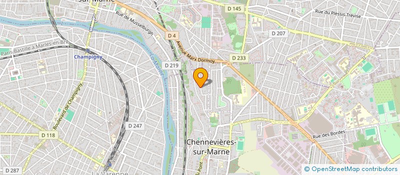 localisation de l'entreprise CREANIM à CHENNEVIERES-SUR-MARNE