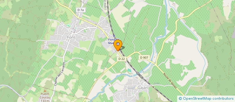 localisation de l'entreprise CREANIMA'KIDZ  GAJAN