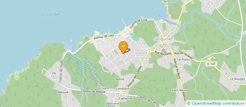 localisation de l'entreprise CREANITRO  SANGUINET