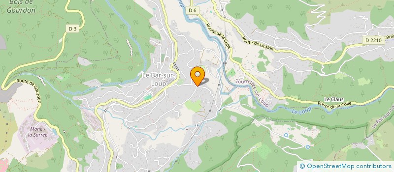 localisation de l'entreprise CREANOV  LE BAR-SUR-LOUP