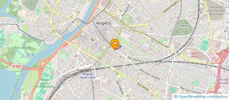 localisation de l'entreprise CREANOVA à ANGERS