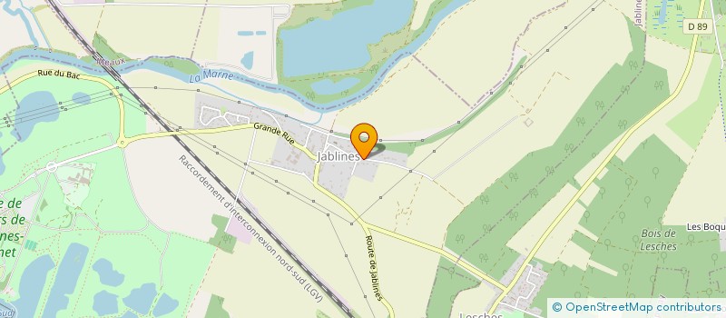 localisation de l'entreprise CREAPAYSAGE CLOTURE à JABLINES