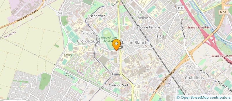 localisation de l'entreprise CREAPHARM BIOSERVICES  REIMS