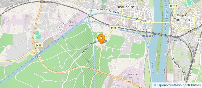 localisation de l'entreprise CREAPIERRES à BEAUCAIRE