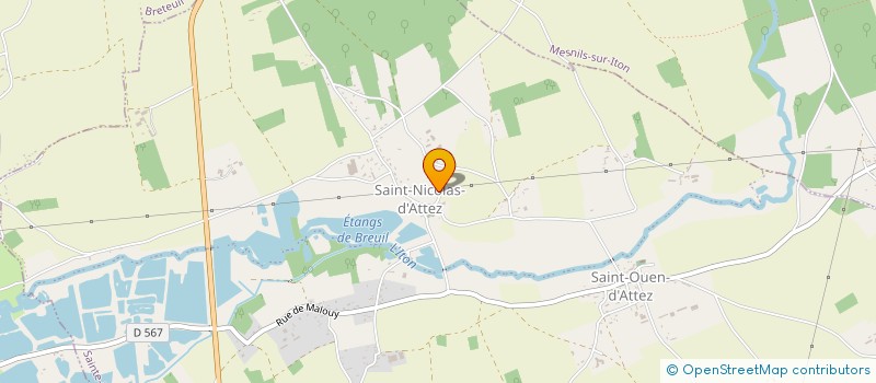 localisation de l'entreprise CREAPLAST à SAINTE-MARIE-D'ATTEZ
