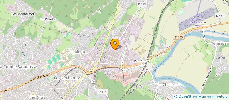 localisation de l'entreprise CREAPLAST  CHALEZEULE