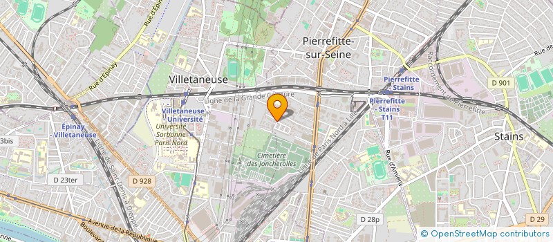 localisation de l'entreprise CREAPOLE à PIERREFITTE-SUR-SEINE