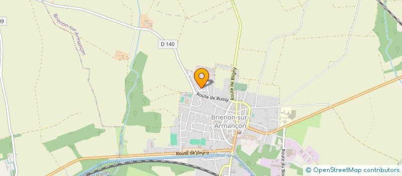 localisation de l'entreprise CREAPOLY à BRIENON-SUR-ARMANCON