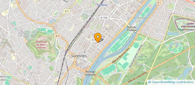 localisation de l'entreprise CREAPOP à SURESNES