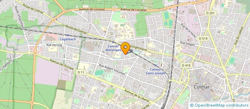 localisation de l'entreprise CREAPOSE SCI  COLMAR