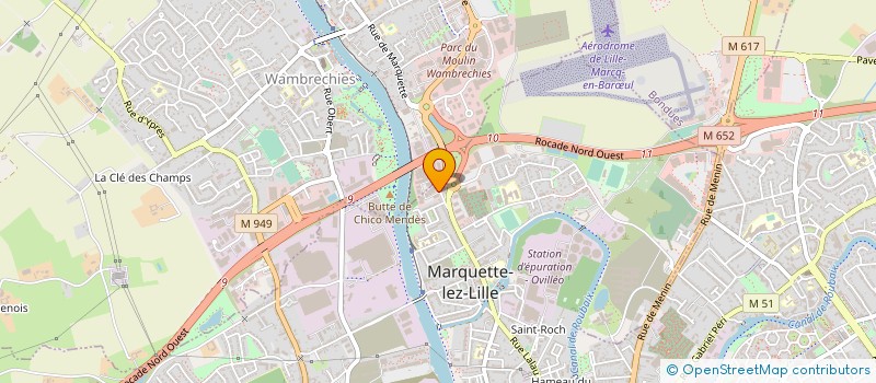 localisation de l'entreprise CREAPRIM à MARQUETTE-LEZ-LILLE