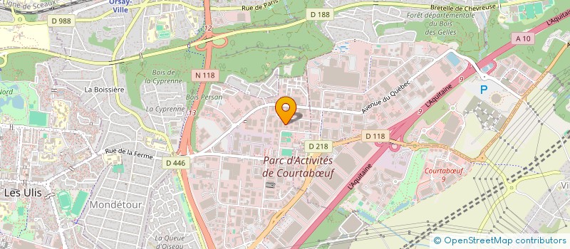 localisation de l'entreprise CREAPROD à LES ULIS