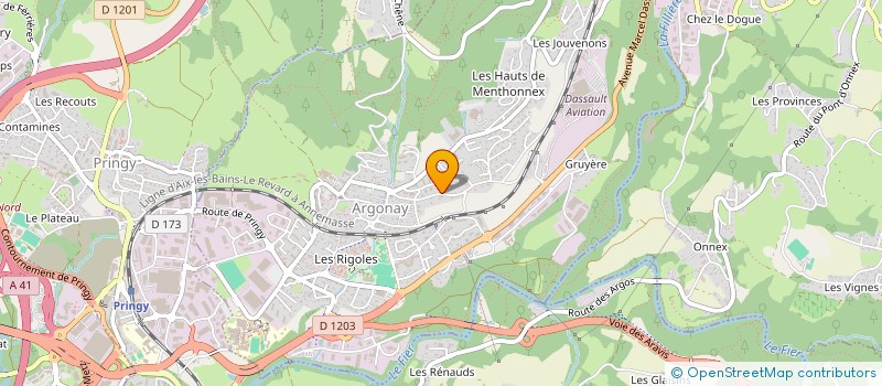 localisation de l'entreprise CREAPUB 74  GROISY