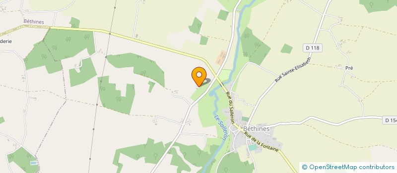 localisation de l'entreprise CREAPUB 86 & FILS  BETHINES