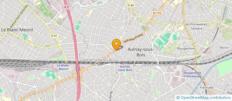 localisation de l'entreprise CREAPUB à AULNAY-SOUS-BOIS