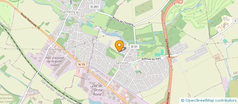 localisation de l'entreprise CREAR ARCHITECTURE  SERVON