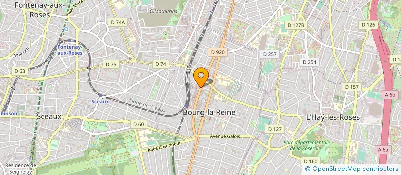 localisation de l'entreprise CREAREF à BOURG-LA-REINE