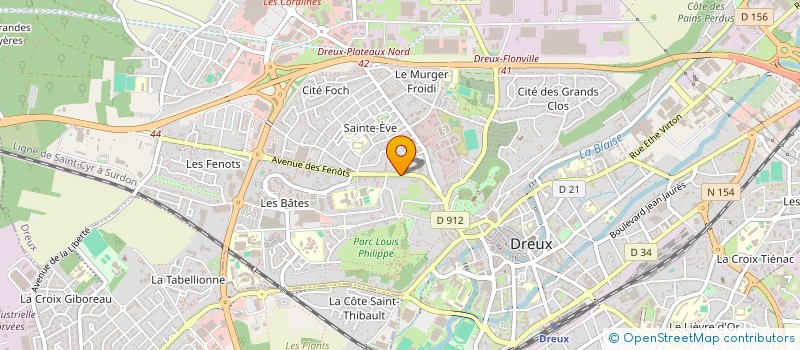 localisation de l'entreprise CREAREV à DREUX