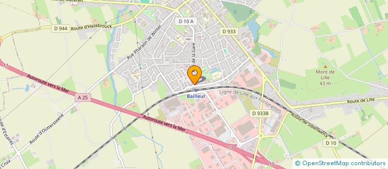 localisation de l'entreprise CREART à BAILLEUL