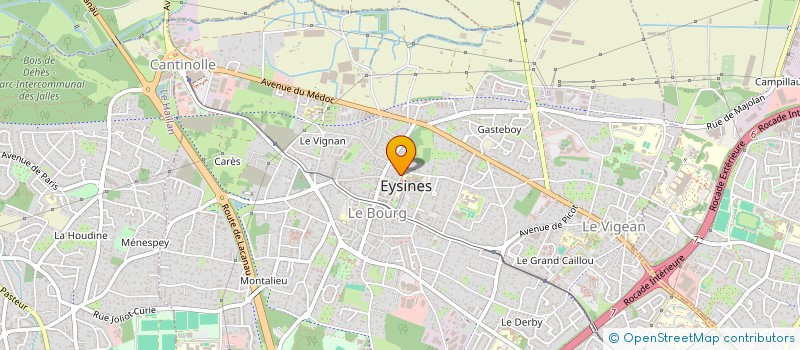 localisation de l'entreprise CREART  EYSINES