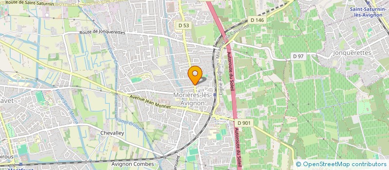 localisation de l'entreprise CREART DESIF à MORIERES-LES-AVIGNON