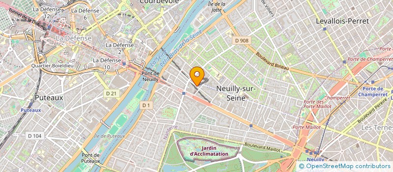 localisation de l'entreprise CREART'LAB à NEUILLY-SUR-SEINE