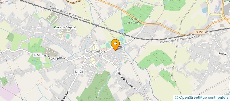 localisation de l'entreprise CREART MEDIA  MONTBETON