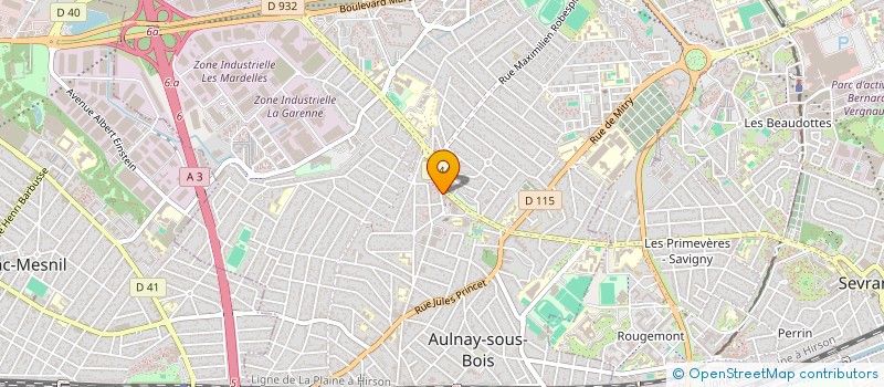 localisation de l'entreprise CREARTIVONS  AULNAY SOUS BOIS