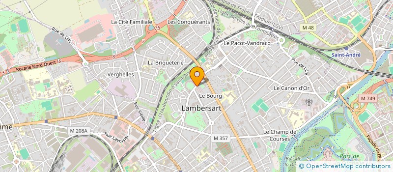localisation de l'entreprise CREAS à LAMBERSART