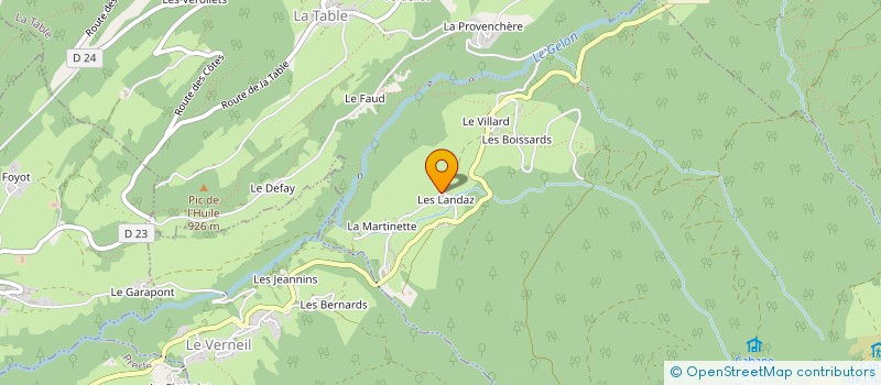 localisation de l'entreprise CREASENS & CIMES  LA TABLE