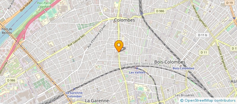 localisation de l'entreprise CREASHOW COMMUNICATIONS à COLOMBES