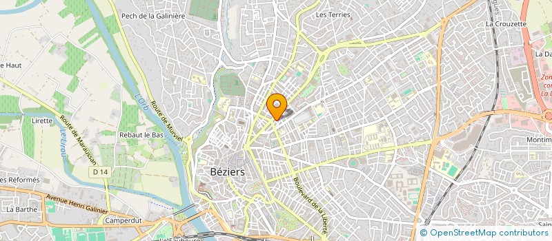 localisation de l'entreprise CREASOC  BEZIERS