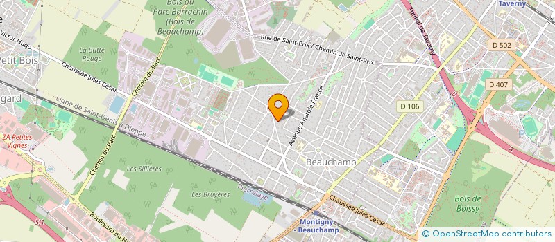 localisation de l'entreprise CREASOLUTION  BEAUCHAMP